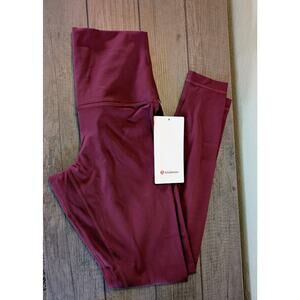 Lululemon Align 28" Legging Garnet High Rise size 6 NWT